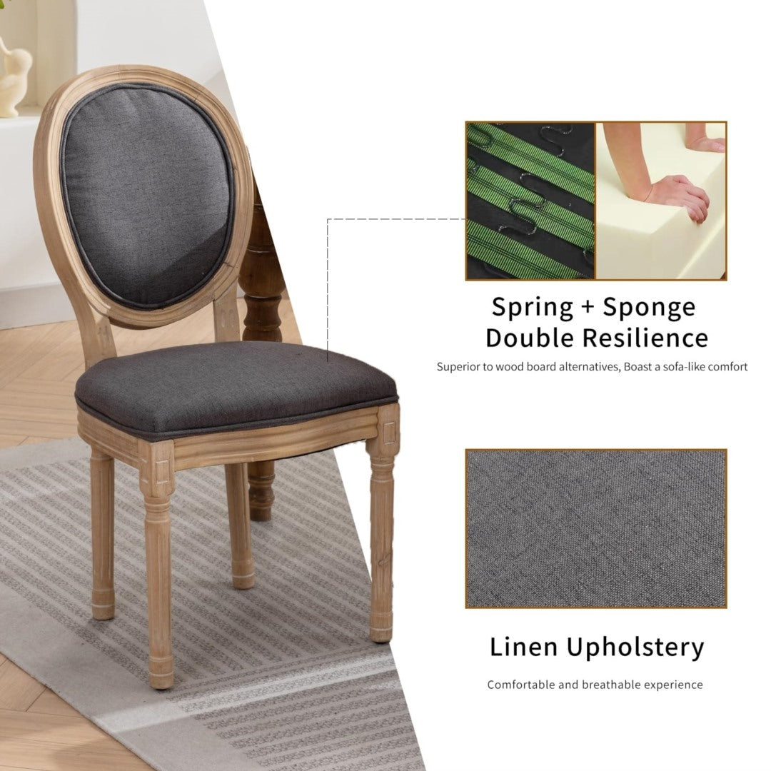 Aaden Wooden Dining Chair – Grey