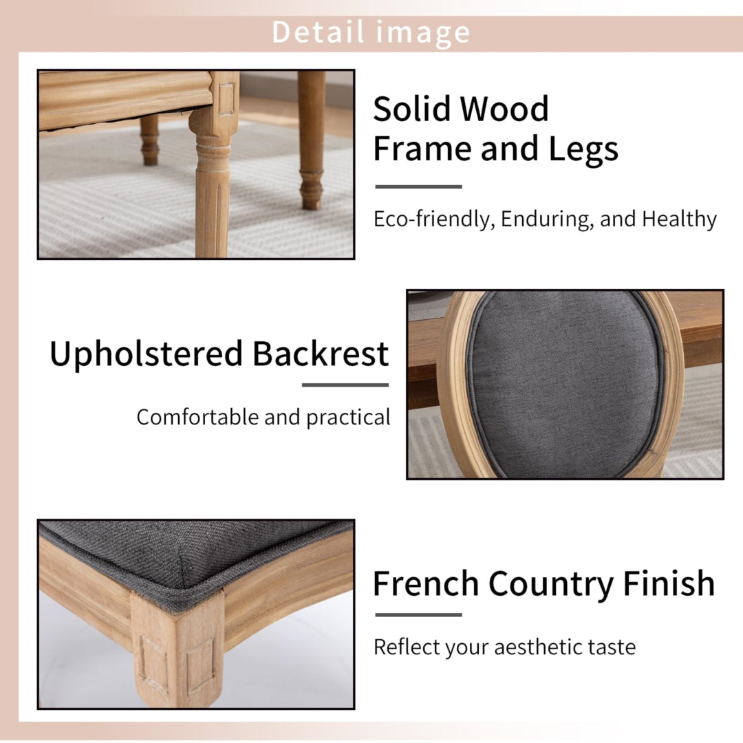 Aaden Wooden Dining Chair – Grey