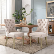 Enzo Velvet Dining Chair Set of 4 – Beige