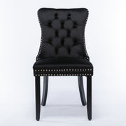 Farlow Velvet Dining Chair Set of 4 – Black