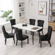 Farlow Velvet Dining Chair Set of 4 – Black