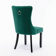 Finch Velvet Dining Chair Set of 6 – Green