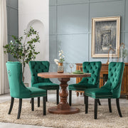 Finch Velvet Dining Chair Set of 6 – Green