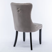 Finley Velvet Dining Chair Set of 6 – Grey