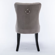 Finley Velvet Dining Chair Set of 8 – Grey