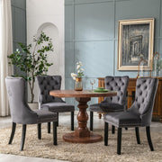 Finley Velvet Dining Chair Set of 8 – Grey
