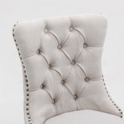 Aaden Fabric Recliner Chair Set of 4 – Beige