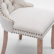 Aaden Fabric Recliner Chair Set of 4 – Beige