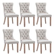 Aaden Fabric Recliner Chair Set of 6 – Beige