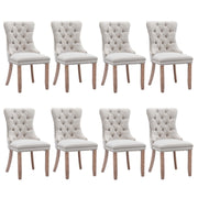 Aaden Fabric Recliner Chair Set of 8 – Beige