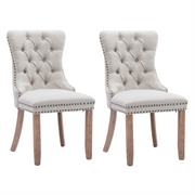 Aaden Fabric Recliner Chair Set of 8 – Beige