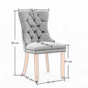 Aaden Fabric Recliner Chair Set of 8 – Beige