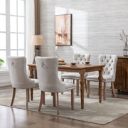 Aaden Fabric Recliner Chair Set of 8 – Beige