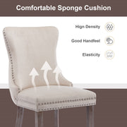 Sutton Velvet Dining Chair Set of 4 – Beige