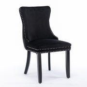 Tivoli Velvet Dining Chair Set of 4 – Black