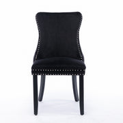 Tivoli Velvet Dining Chair Set of 4 – Black