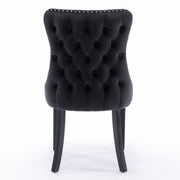 Tivoli Velvet Dining Chair Set of 4 – Black