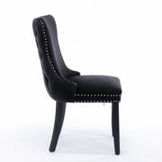 Tivoli Velvet Dining Chair Set of 4 – Black