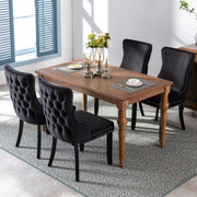 Tivoli Velvet Dining Chair Set of 4 – Black