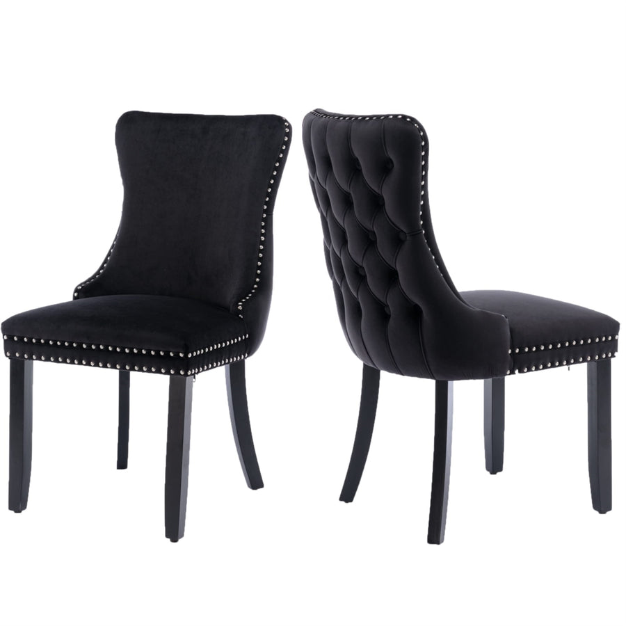 Tivoli Velvet Dining Chair Set of 2 – Beige
