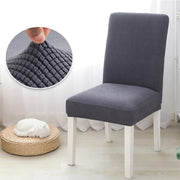 Monroe Fabric Dining Chair Cover Set – Silver