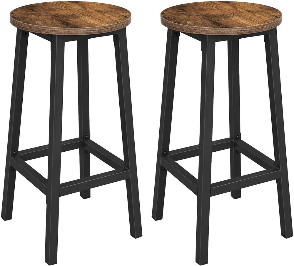 Glenmore Bar Stool Set of 2 – Brown