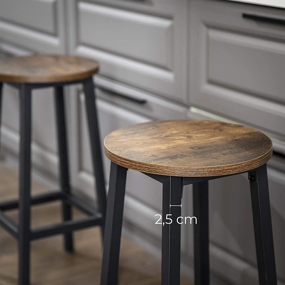 Glenmore Bar Stool Set of 2 – Brown