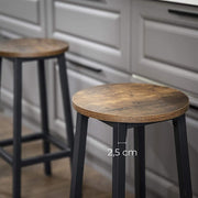 Glenmore Bar Stool Set of 2 – Brown