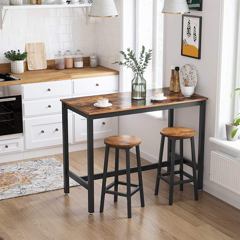 Glenmore Bar Stool Set of 2 – Brown