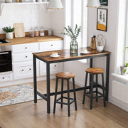 Glenmore Bar Stool Set of 2 – Brown