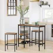 Jenson Metal Bar Table – Brown