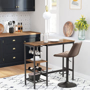 Jenson Metal Bar Table – Brown