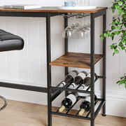 Jenson Metal Bar Table – Brown