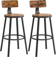 Tall Bar Stool Set of 2 – Brown