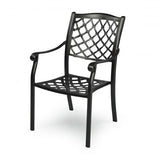 Fiji Metal Outdoor Dining chair with cushions (1 pair)