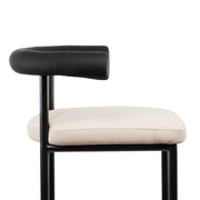 Sarantino PU Leather Bar Stool – Black