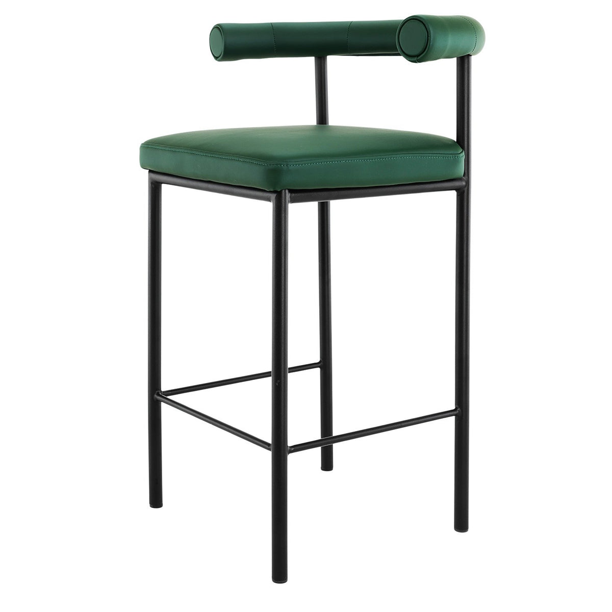 Sarantino PU Leather Bar Stool – Green