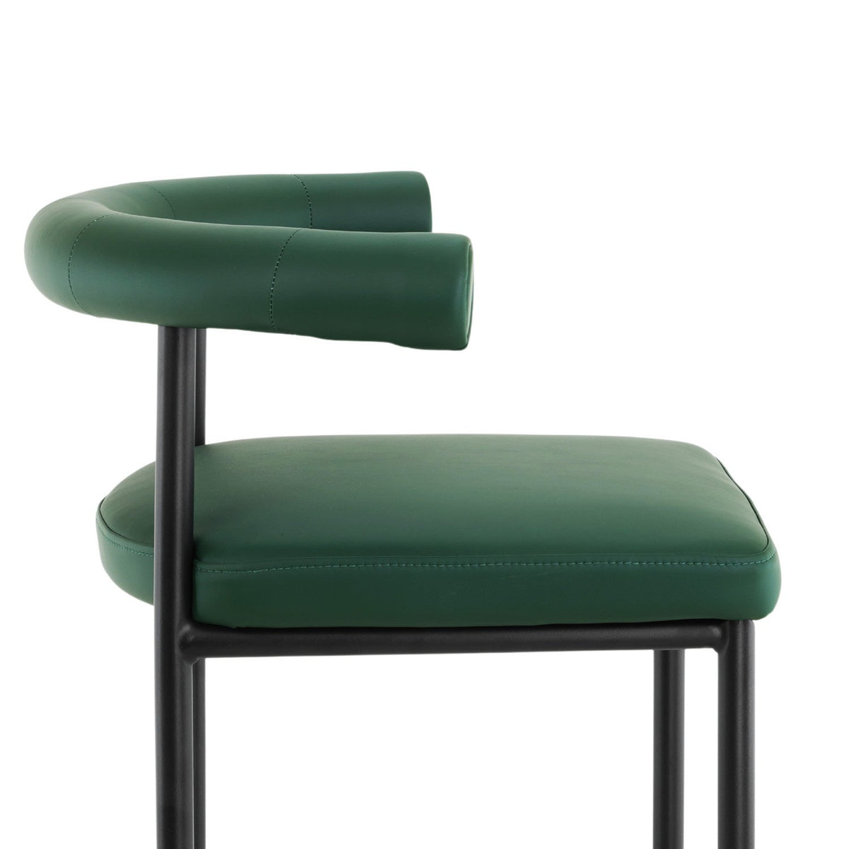 Sarantino PU Leather Bar Stool – Green