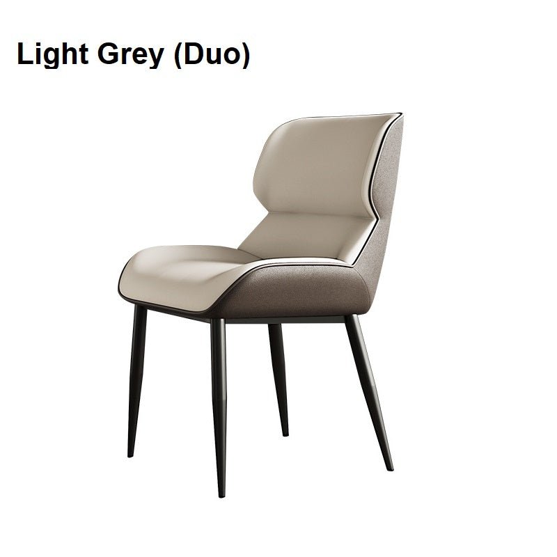 Light PU Leather Dining Chair – Light Grey