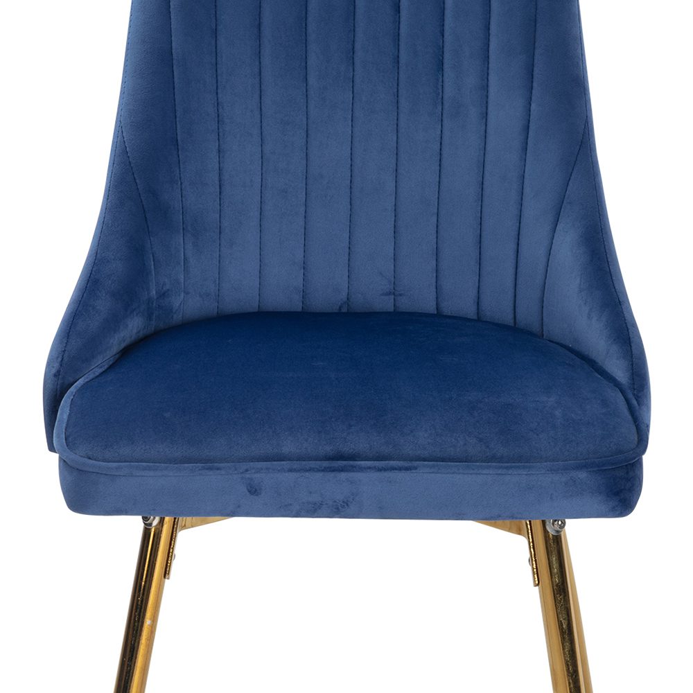 Viva Velvet Dining Chair Set of 2 – Blue