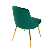 Viva Velvet Dining Chair Set of 2 – Green