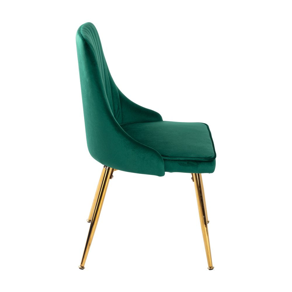 Viva Velvet Dining Chair Set of 2 – Green