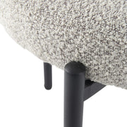 Kairo Bouclé Dining Chair – White