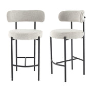 Boucle Bouclé Bar Stool – White