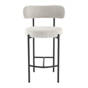 Boucle Bouclé Bar Stool – White