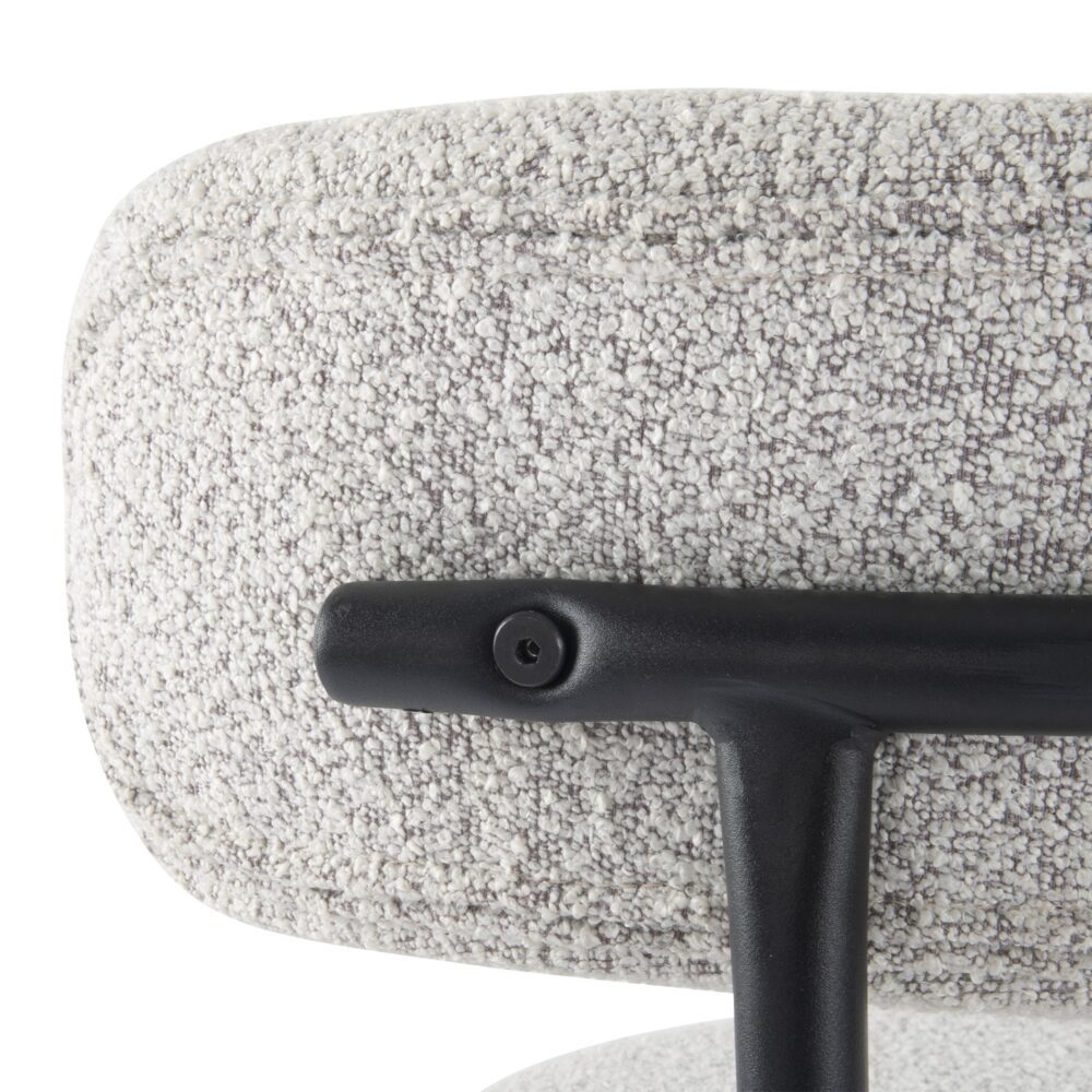 Boucle Bouclé Bar Stool – White