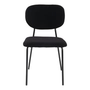 Kendall Bouclé Dining Chair – Charcoal