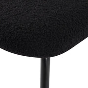 Kendall Bouclé Dining Chair – Charcoal