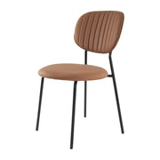 Tan Metal Dining Chair