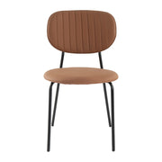Tan Metal Dining Chair